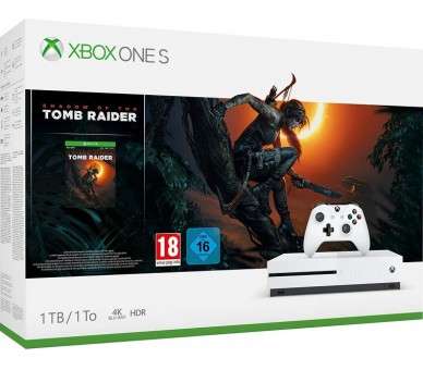 1 TB/TO XB ONE S BLANCA + SHADOW OF TOMB RAIDER