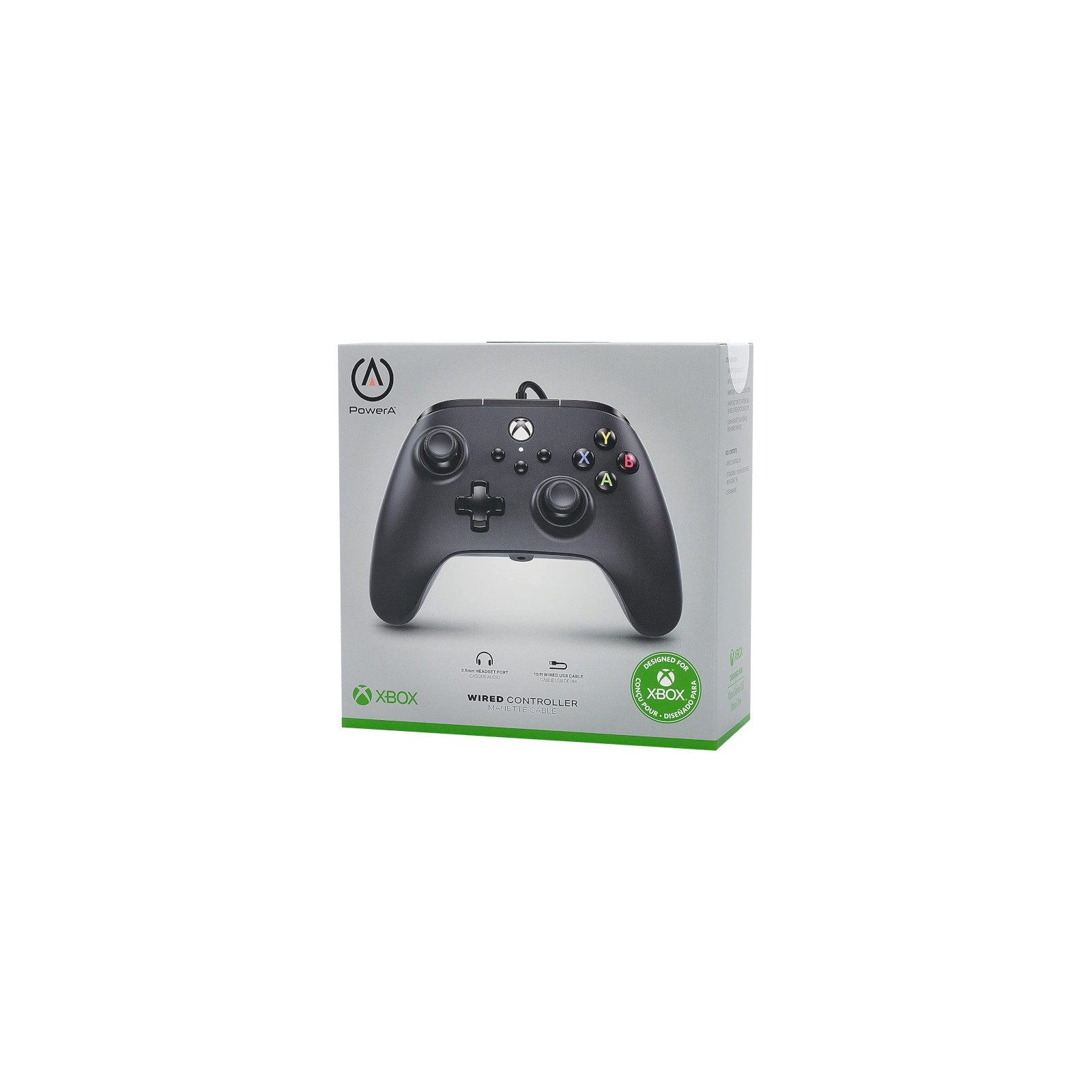 POWER A WIRED CONTROLLER BLACK (NEGRO) (XBONE/PC)