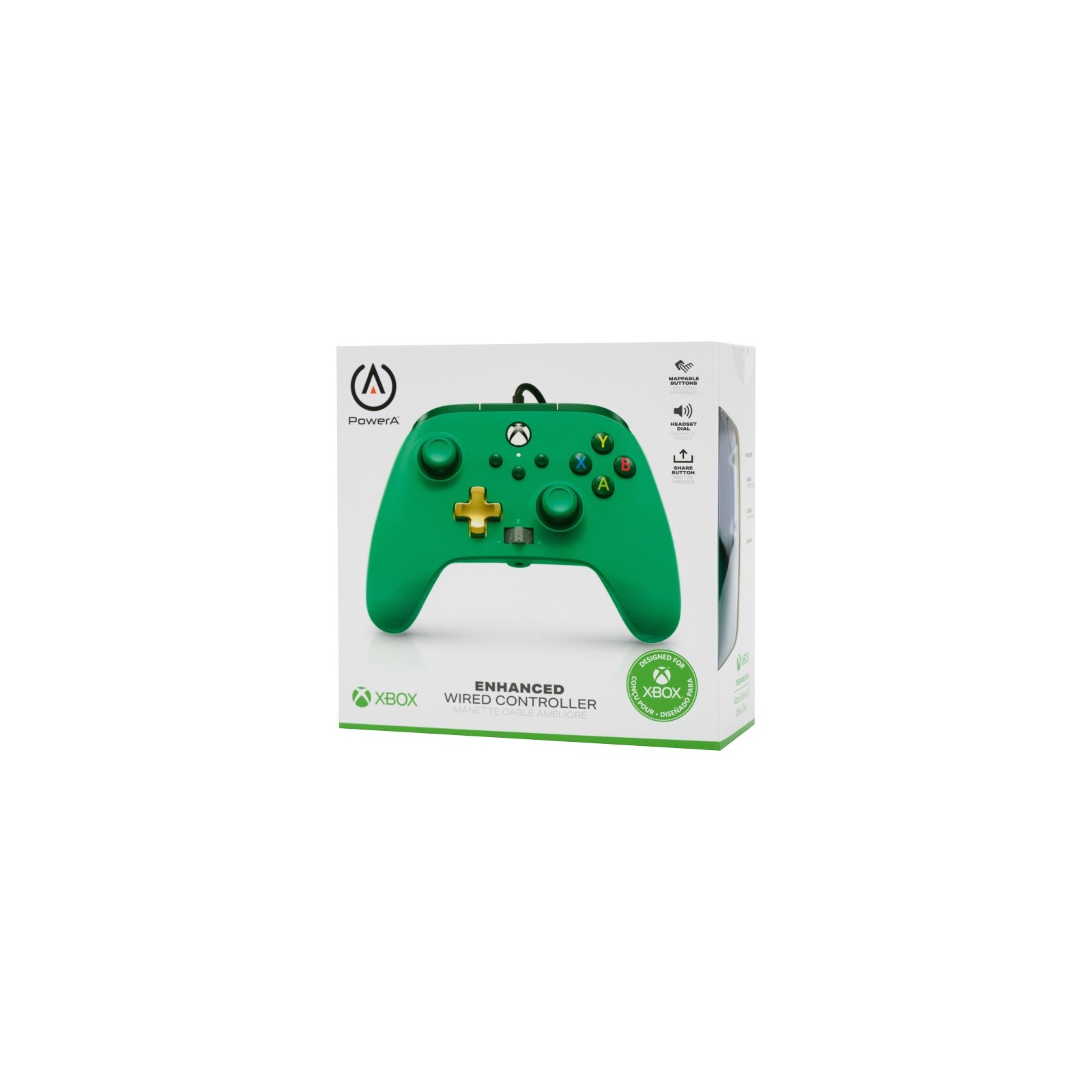 POWER A ENHANCED WIRED CONTROLLER EMERALD (XBONE/PC)