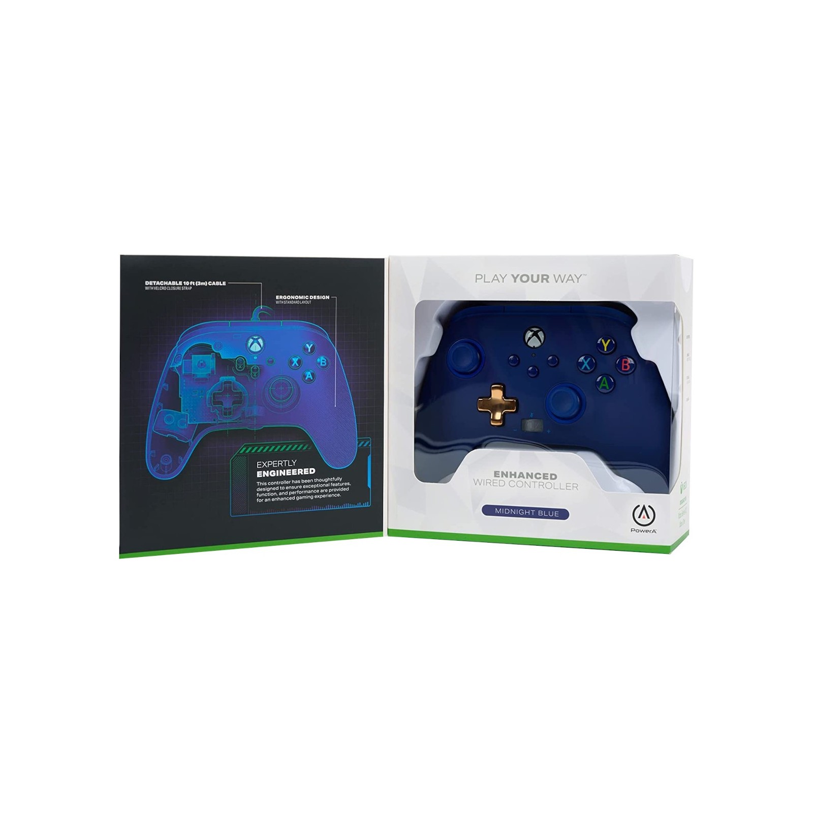 POWER A ENHANCED WIRED CONTROLLER MIDNIGHT BLUE (XBONE/PC)