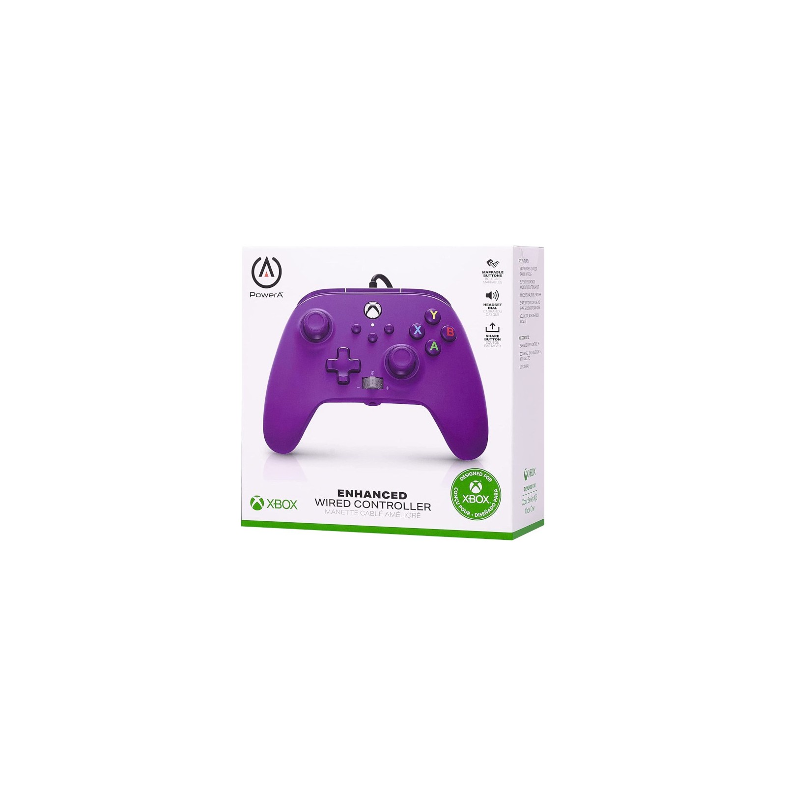 POWER A ENHANCED WIRED CONTROLLER ROYALE PURPLE (XBONE/PC)