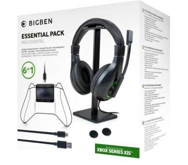 BIGBEN ESSENTIAL PACK 5 IN 1 (HEADSET/STAND HEADSET BATERIA RECARGABLE/CABLE USB 3M/GRIPS)