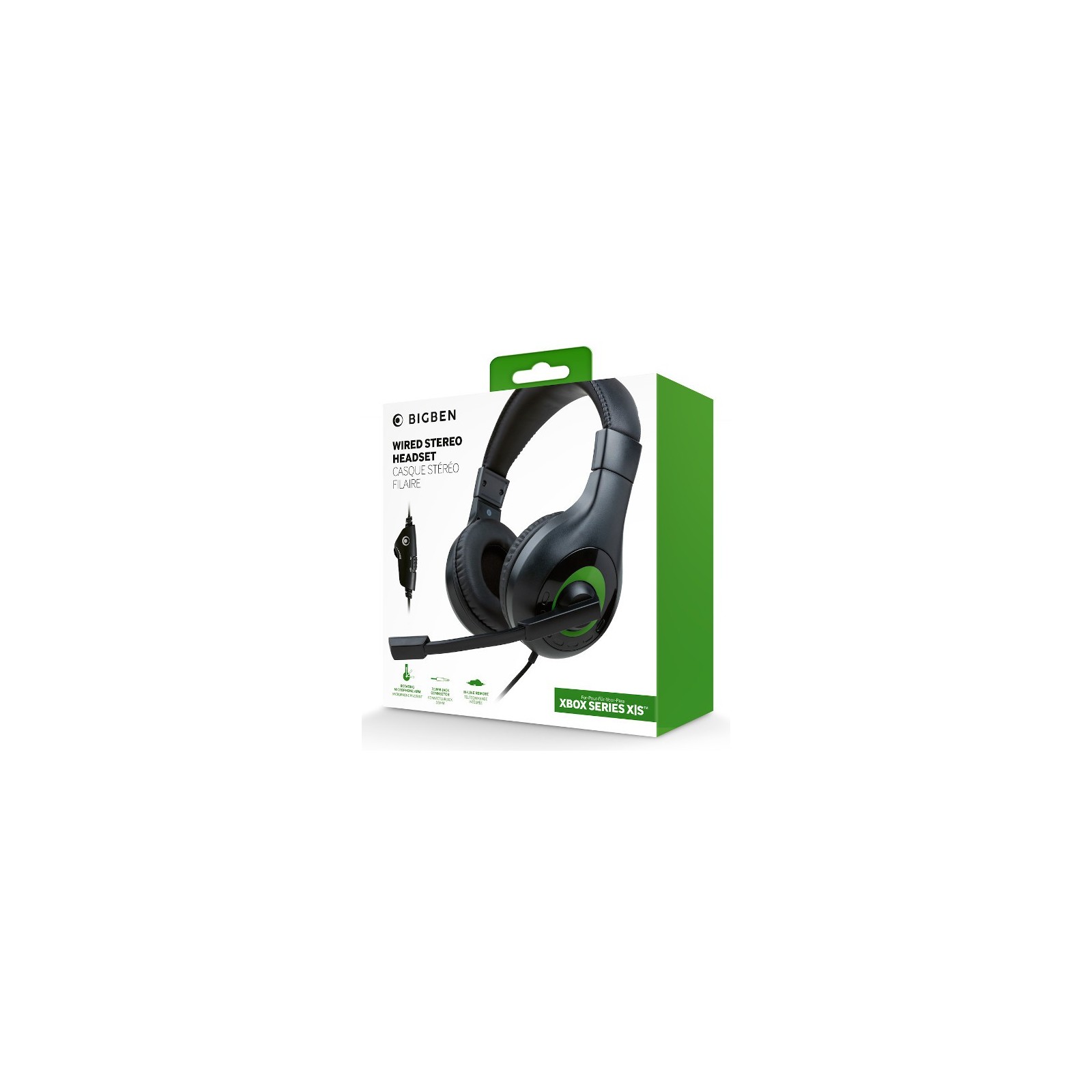 BIGBEN WIRED STEREO HEADSET (NEGRO/VERDE) (XBONE)