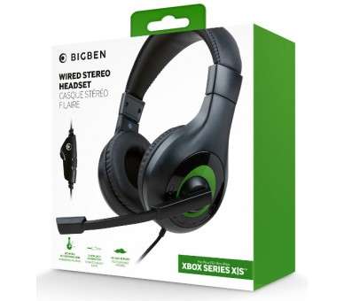 BIGBEN WIRED STEREO HEADSET (NEGRO/VERDE) (XBONE)