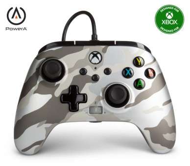 POWER A ENHANCED WIRED CONTROLLER METALLIC ARCTIC CAMO (XBONE/PC)