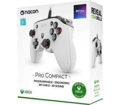 NACON CONTROLLER PRO COMPACT WHITE (BLANCO) (XBOX/WINDOWS 10)