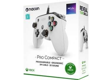 NACON CONTROLLER PRO COMPACT WHITE (BLANCO) (XBOX/WINDOWS 10)