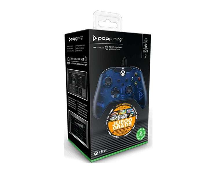 PDP WIRED CONTROLLER MIDNIGHT BLUE + JUEGO DIGITAL (XBONE/PC)