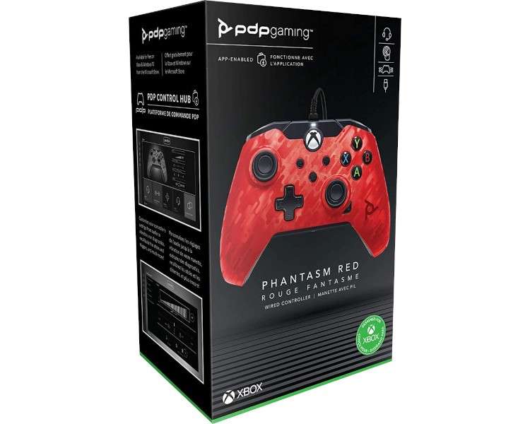 PDP WIRED CONTROLLER PHANTASM RED + JUEGO DIGITAL (XBONE/PC)