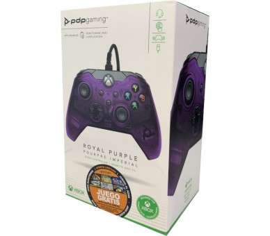 PDP WIRED CONTROLLER ROYAL PURPLE (XBONE/PC) (JUEGO DIGITAL GRATIS)