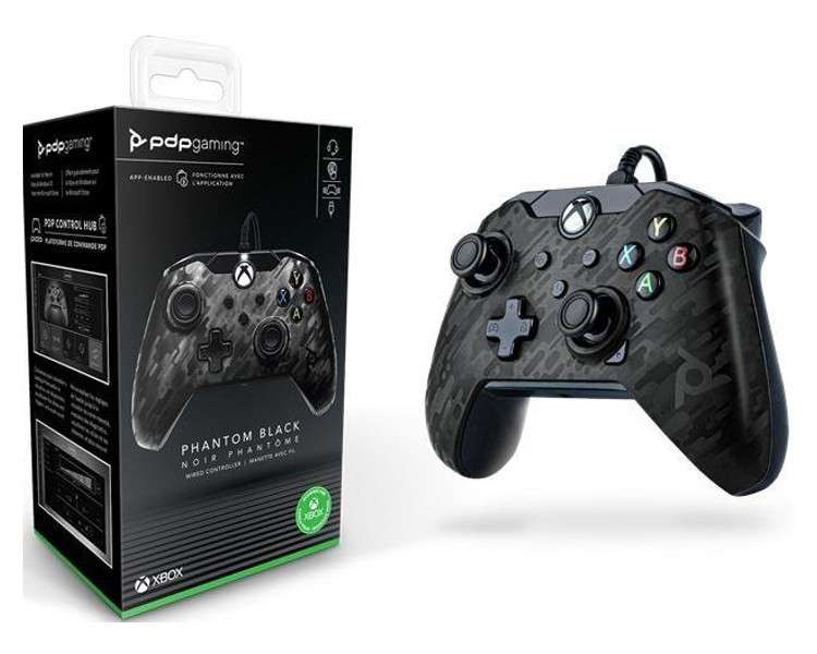 PDP WIRED CONTROLLER PHANTOM BLACK + JUEGO DIGITAL (XBONE/PC)