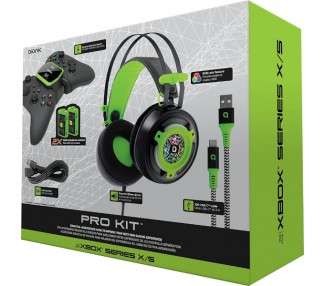 BIONIK PRO KIT 5 EN 1 (HEADSET+BASE DE CARGA DOBLE+2 BATERIAS+CABLE DE CARGA 3M+CABLE EXTENSIBLE)