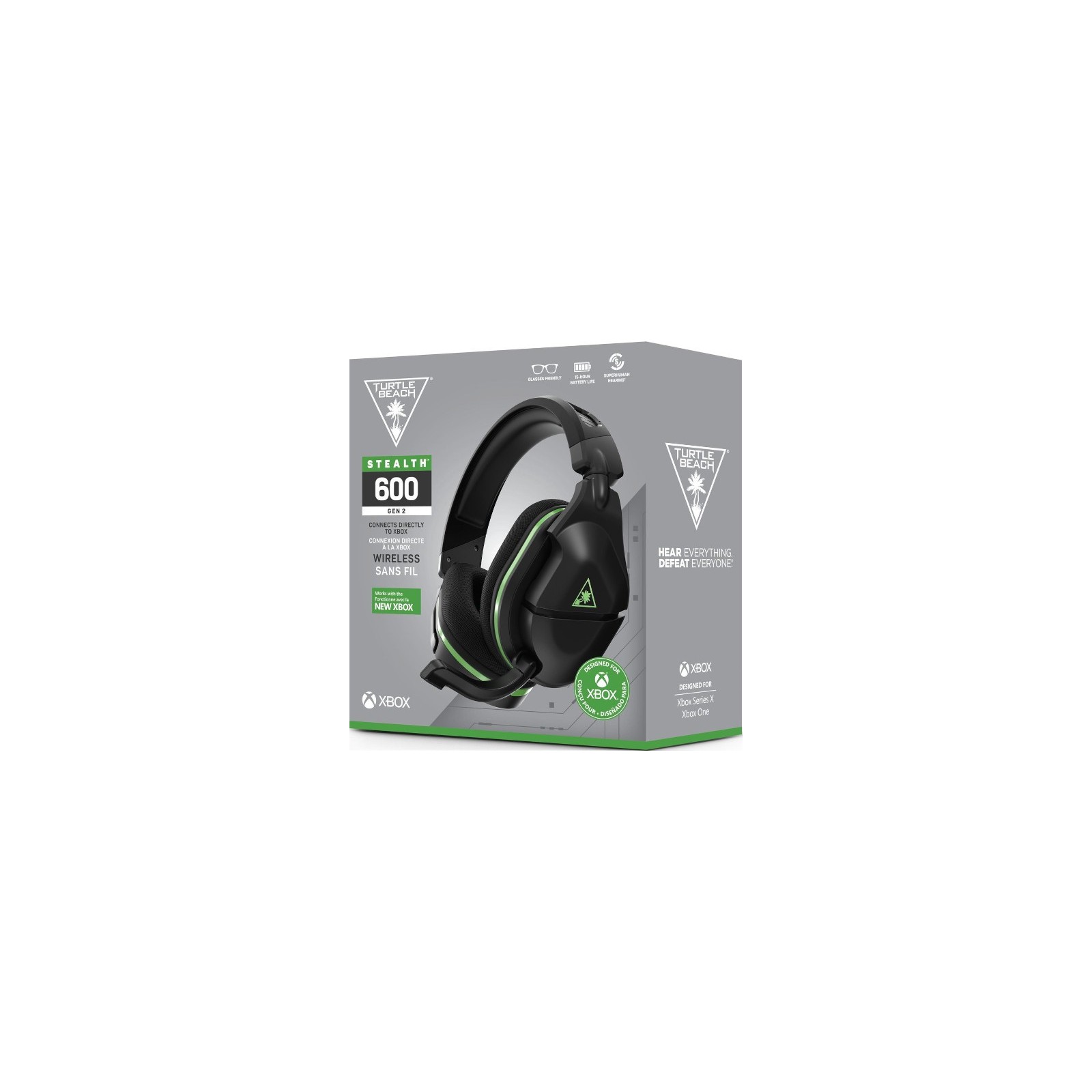 TURTLE BEACH WIRELLESS GAMING HEADSET STEALTH 600 GEN2 BLACK/GREEN (NEGRO/VERDE) (XBONE)