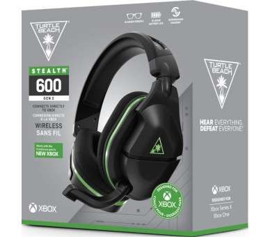 TURTLE BEACH WIRELLESS GAMING HEADSET STEALTH 600 GEN2 BLACK/GREEN (NEGRO/VERDE) (XBONE)