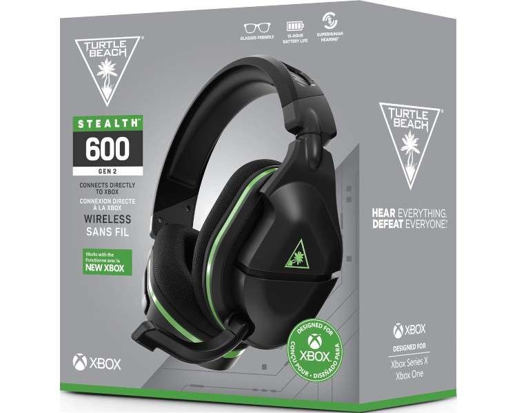 TURTLE BEACH WIRELLESS GAMING HEADSET STEALTH 600 GEN2 BLACK/GREEN (NEGRO/VERDE) (XBONE)