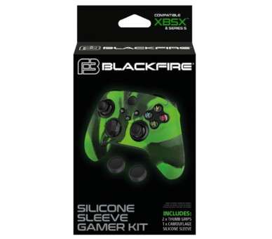 BLACKFIRE SILICONE SLEEVE GAMER KIT (FUNDA + 2 GRIPS)