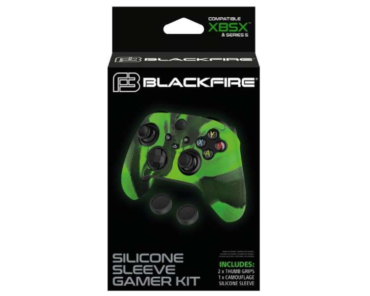 BLACKFIRE SILICONE SLEEVE GAMER KIT (FUNDA + 2 GRIPS)