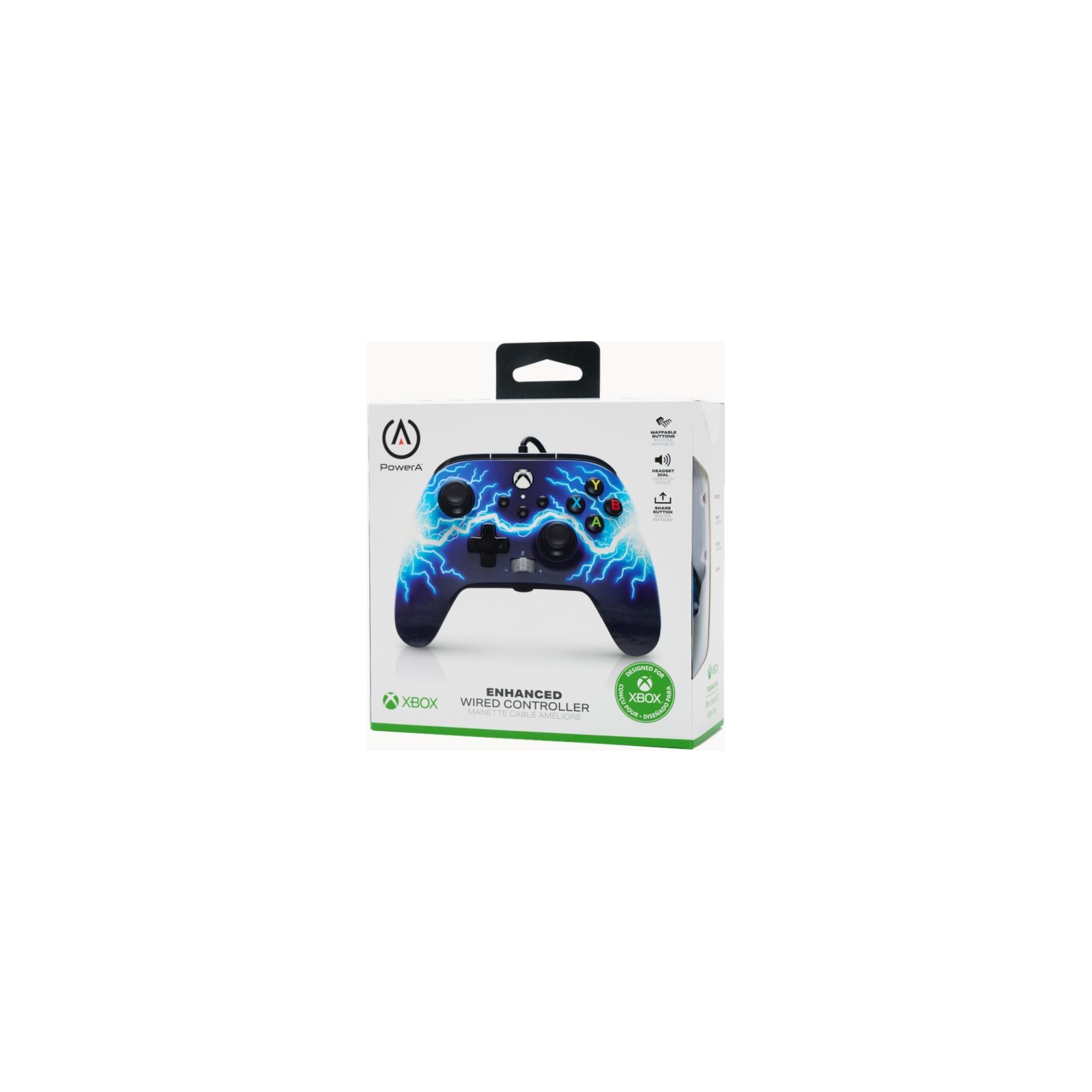 POWER A ENHANCED WIRED CONTROLLER ARC LIGHTNING  (XBONE/WINDOWS 10)