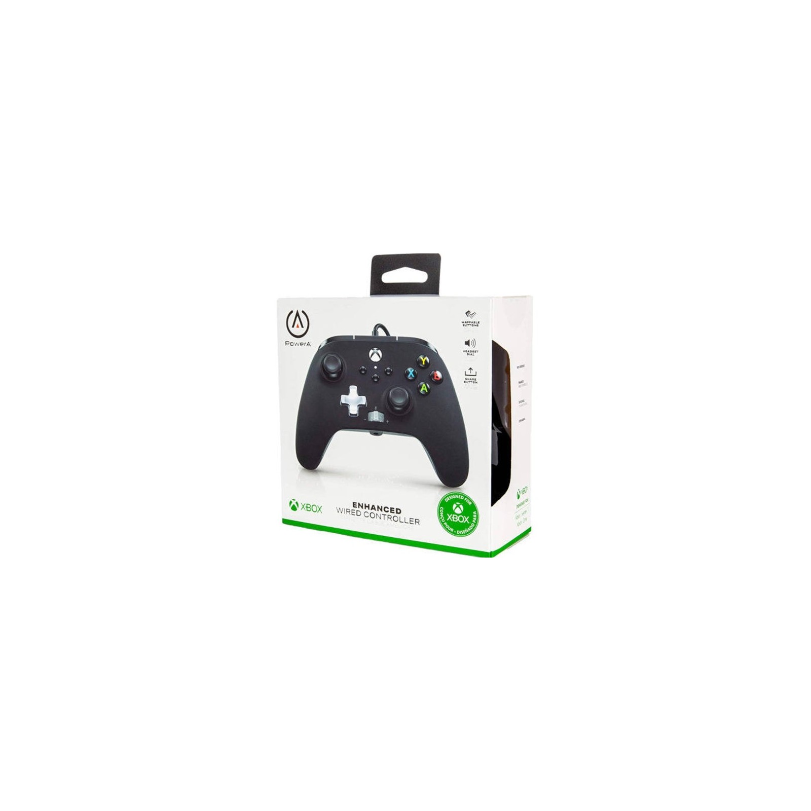 POWER A ENHANCED WIRED CONTROLLER BLACK (NEGRO) (XBONE/PC)