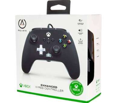 POWER A ENHANCED WIRED CONTROLLER BLACK (NEGRO) (XBONE/PC)