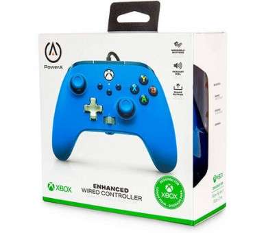 POWER A ENHANCED WIRED CONTROLLER BLUE (AZUL) (XBONE/PC)