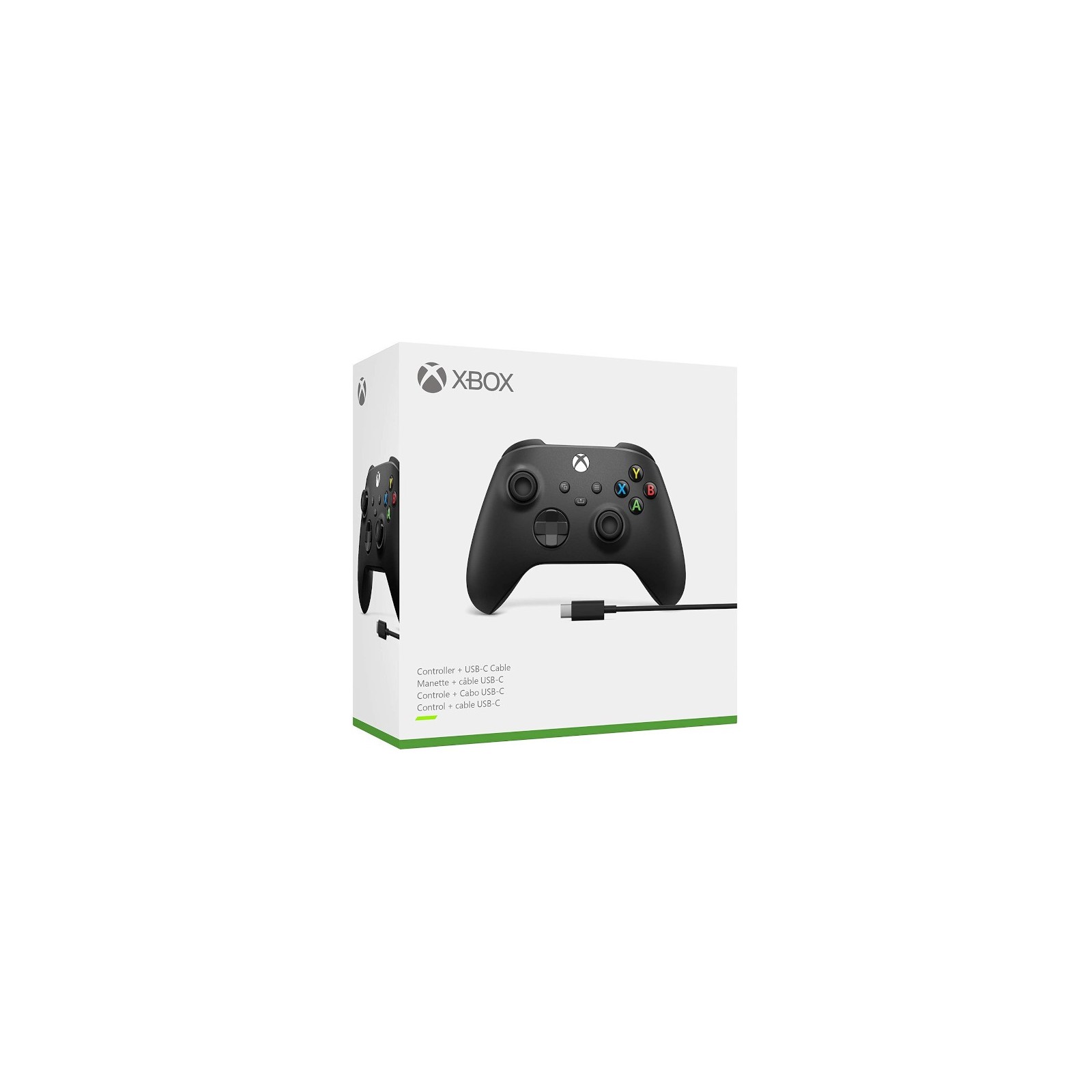 WIRELESS CONTROLLER  BLACK + USB CABLE  (XBONE/PC)