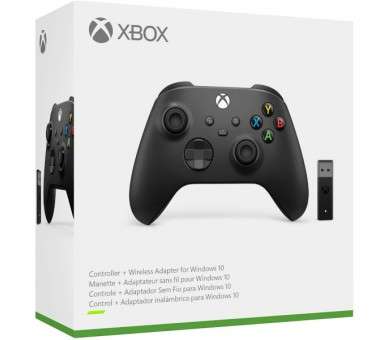 WIRELESS CONTROLLER BLACK + WIRELESS ADAPTER FOR WINDOWS 10