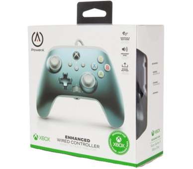 POWER A ENHANCED WIRED CONTROLLER  METALLIC ICE (GRIS METALICO)  (XBONE/PC)