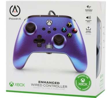 POWER A ENHANCED WIRED CONTROLLER NEBULA (XBONE/PC)