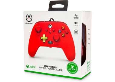 POWER A ENHANCED WIRED CONTROLLER RED (ROJO) (XBONE/PC)