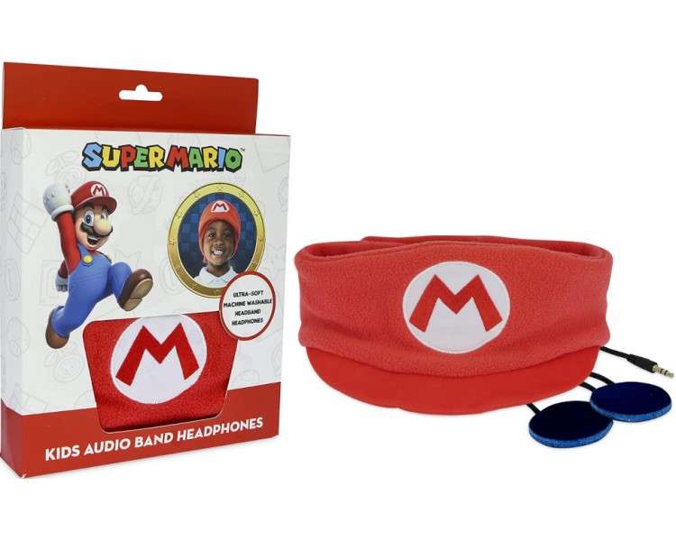 OTL KIDS AUDIO BAND HEADPHONES SUPER MARIO (PS4/XBOX/SWITCH/MOVIL/TABLET)