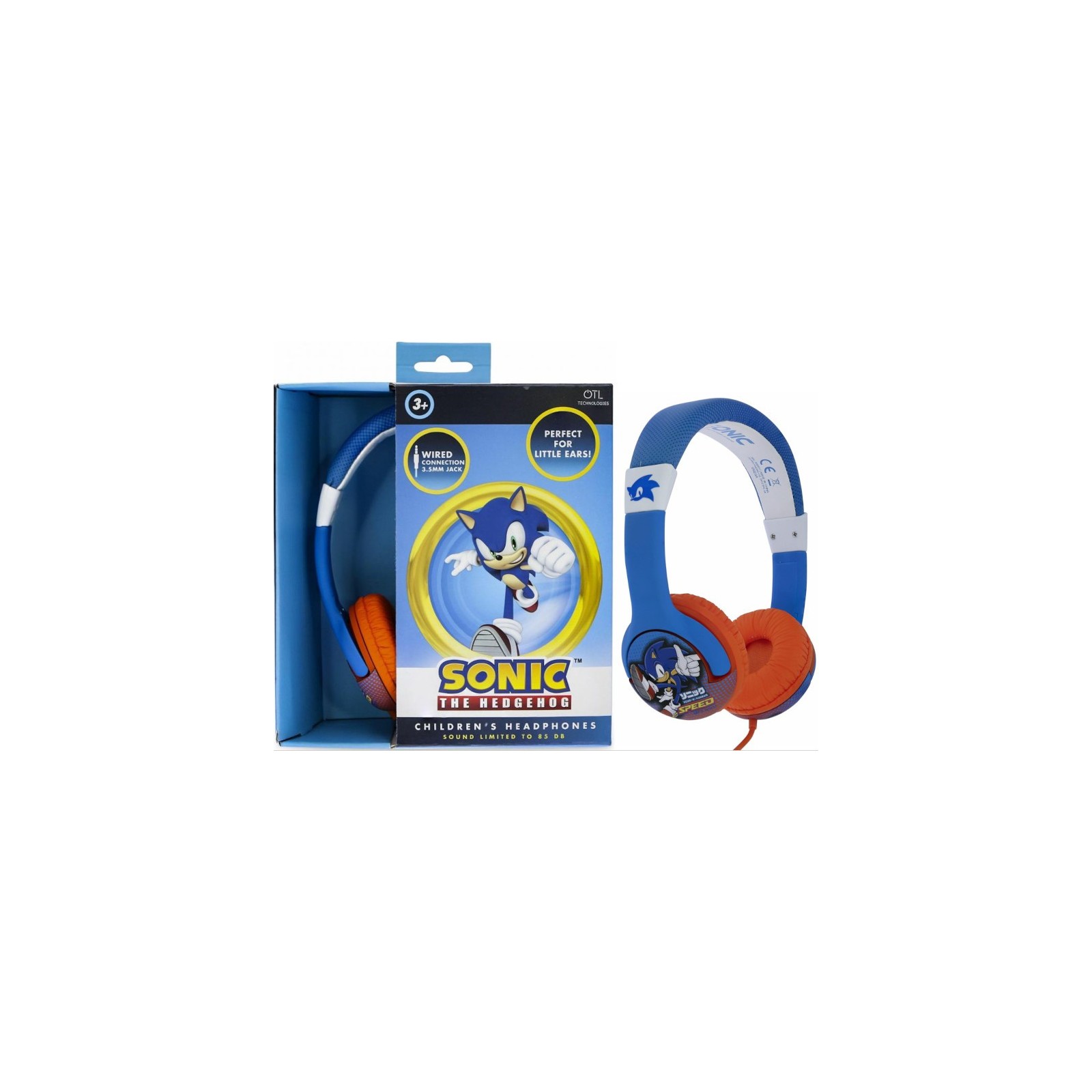 OTL WIRED HEADPHONES SONIC THE HEDGEHOG SPEED (PS4/XBOX/SWITCH/MOVIL/TABLET)