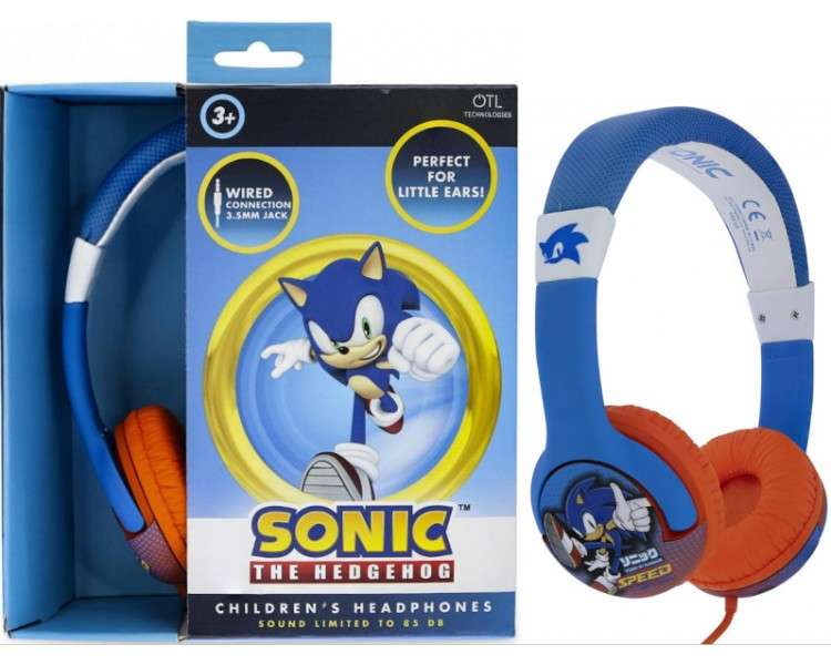 OTL WIRED HEADPHONES SONIC THE HEDGEHOG SPEED (PS4/XBOX/SWITCH/MOVIL/TABLET)