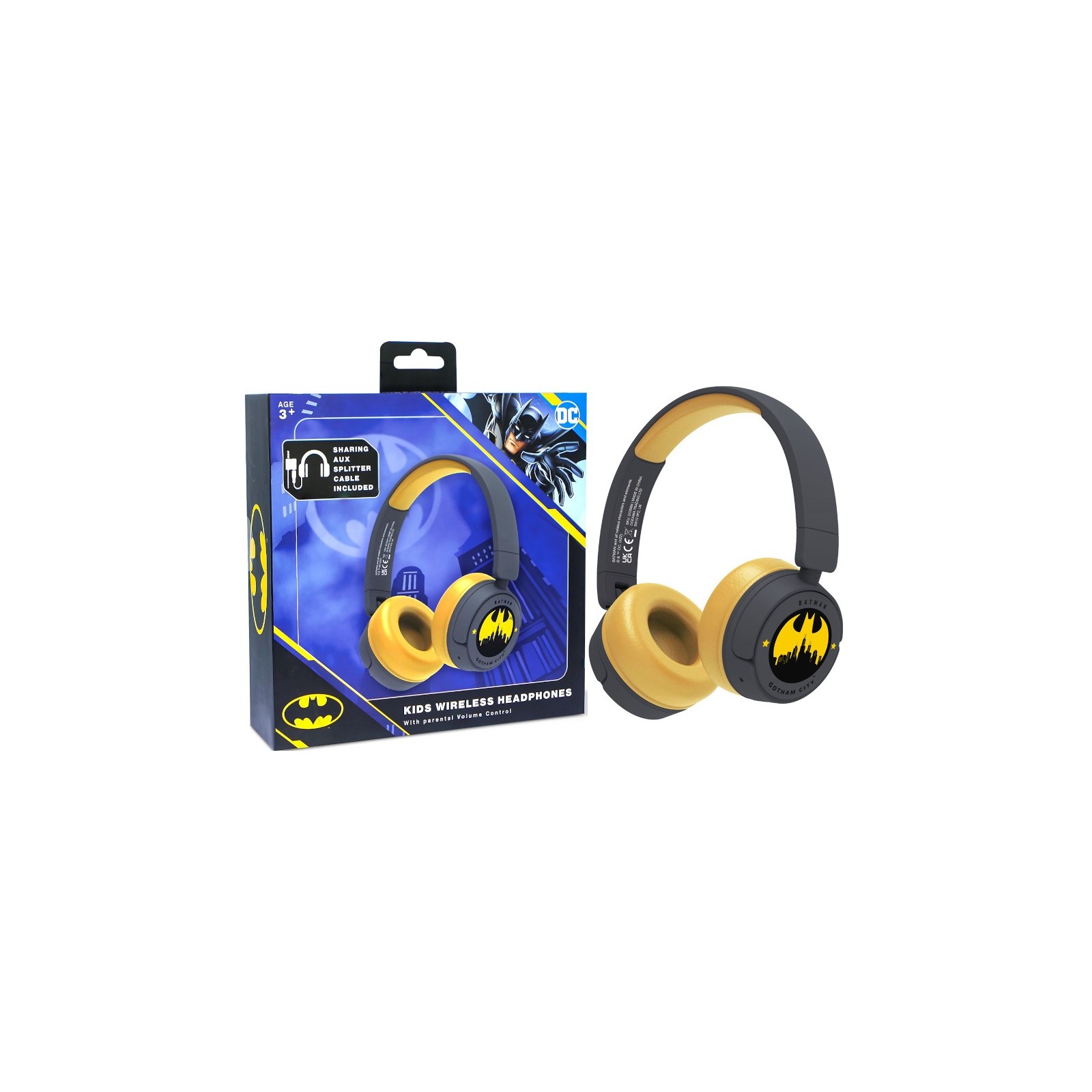 OTL KIDS WIRELESS HEADPHONES DC BATMAN (CONSOLAS/MOVIL/TABLET)