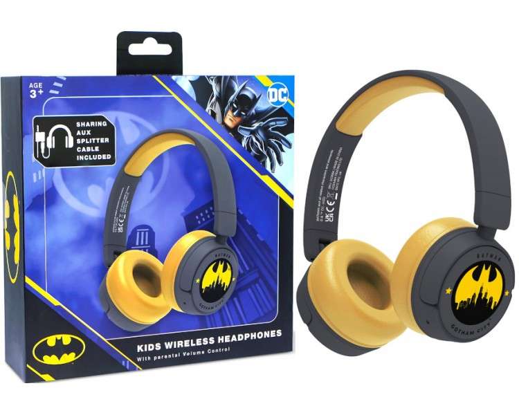 OTL KIDS WIRELESS HEADPHONES DC BATMAN (CONSOLAS/MOVIL/TABLET)