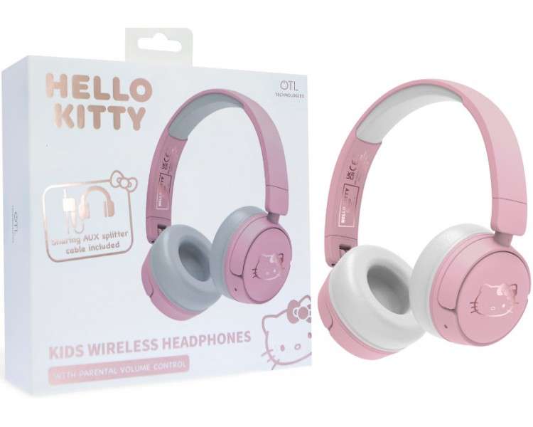 OTL KIDS WIRELESS HEADPHONES HELLO KITTY ROSE GOLD (CONSOLAS/MOVIL/TABLET)