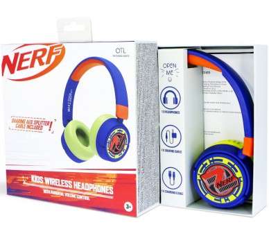 OTL KIDS WIRELESS BLUETOOTH HEADPHONE NERF OR NOTHING (MOVIL/TABLET)