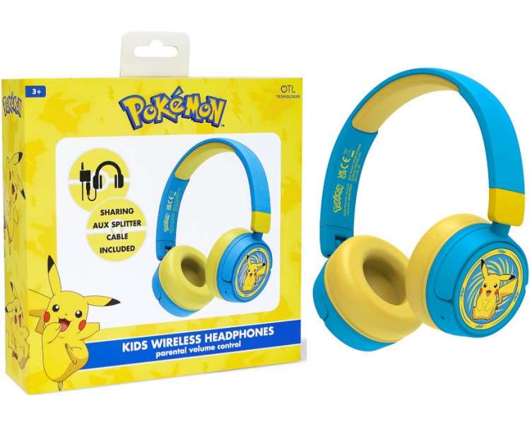 OTL KIDS WIRELESS BLUETOOTH HEADPHONE POKEMON PIKACHU (MOVIL/TABLET)