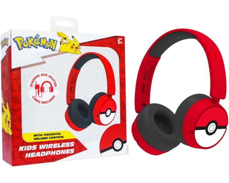 OTL WIRELESS BLUETOOTH HEADPHONE POKEMON POKE BALL (MOVIL/TABLET)