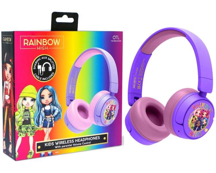 OTL KIDS WIRELESS HEADPHONES RAINBOW HIGH (CONSOLAS/MOVIL/TABLET)