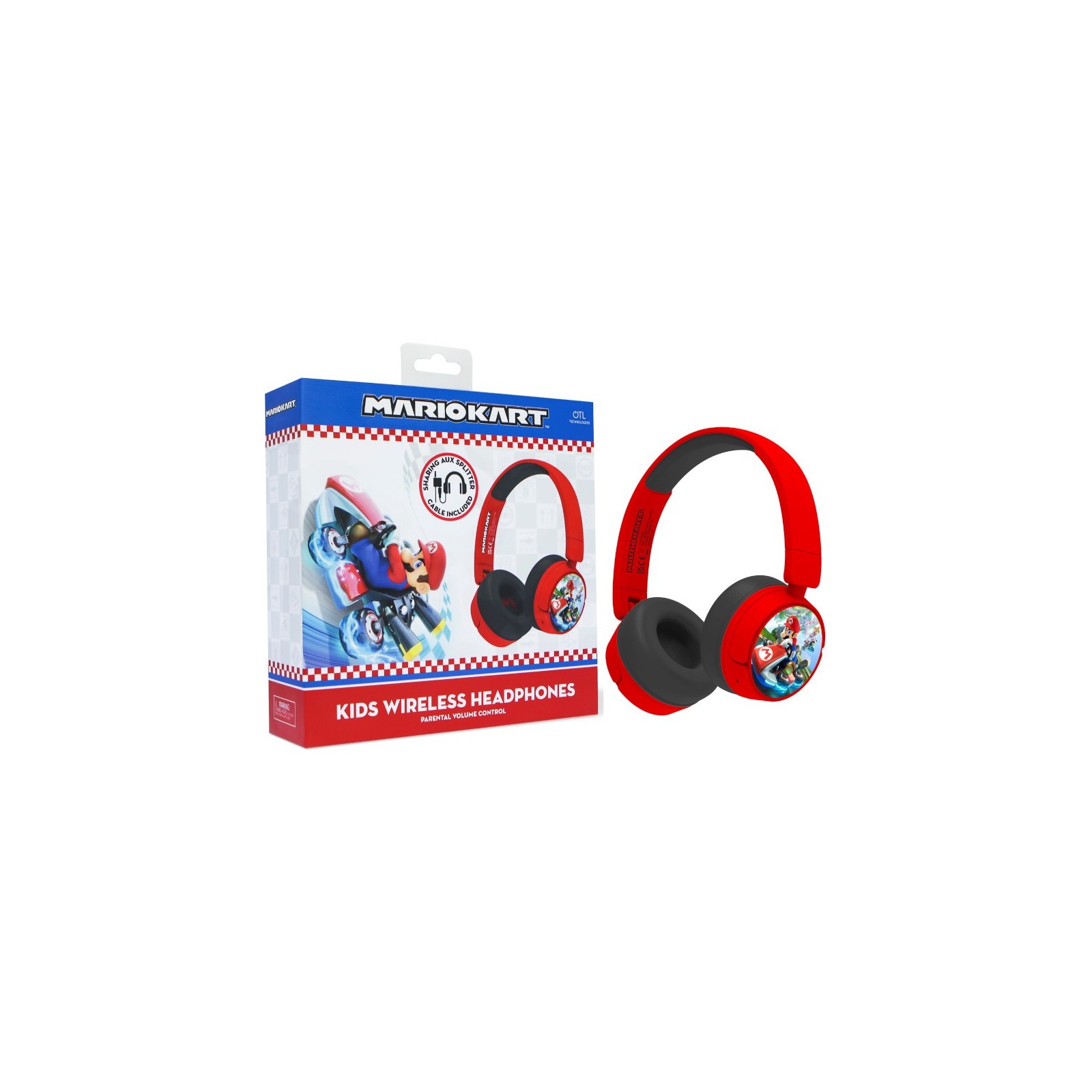 OTL WIRELESS BLUETOOTH HEADPHONE MARIO KART (MOVIL/TABLET)