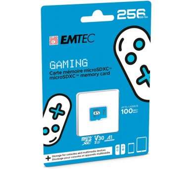 EMTEC MICROSDXC UHS-1 U3 V30 A1 256GB BLUE (AZUL) (SWITCH)