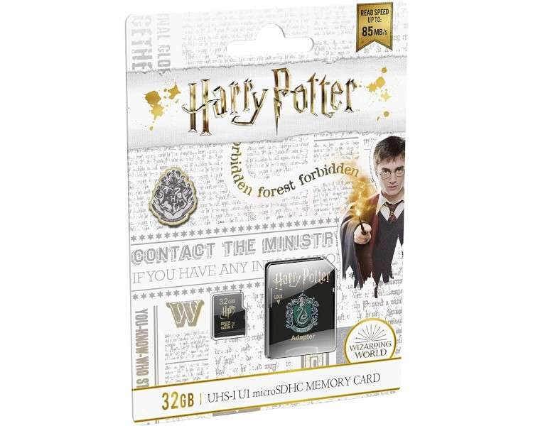 EMTEC MICRO SDHC CARD 32GB HARRY POTTER SLYTHERIN + ADAPTER