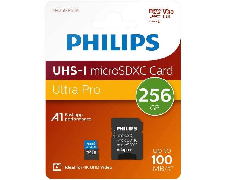 PHILIPS UHS-I MICRO SDXC CARD 256GB  + ADAPTER