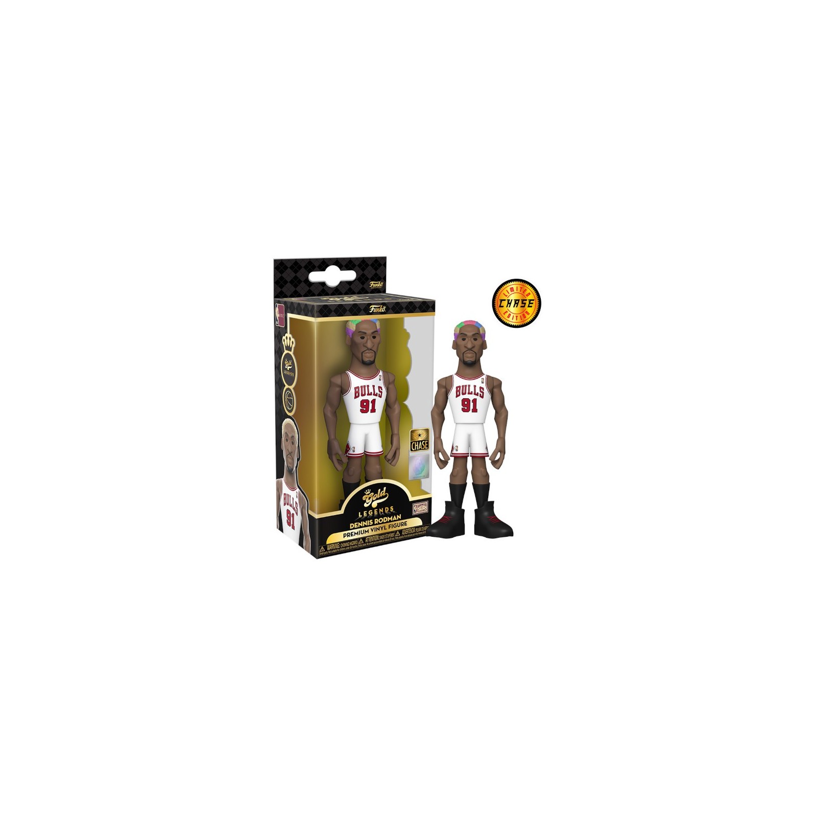 FUNKO POP! GOLD 5" NBA LEGENDS: BULLS - DENNIS RODMAN (12 CM) CHASE LIMITED EDITION
