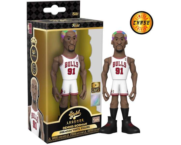 FUNKO POP! GOLD 5" NBA LEGENDS: BULLS - DENNIS RODMAN (12 CM) CHASE LIMITED EDITION