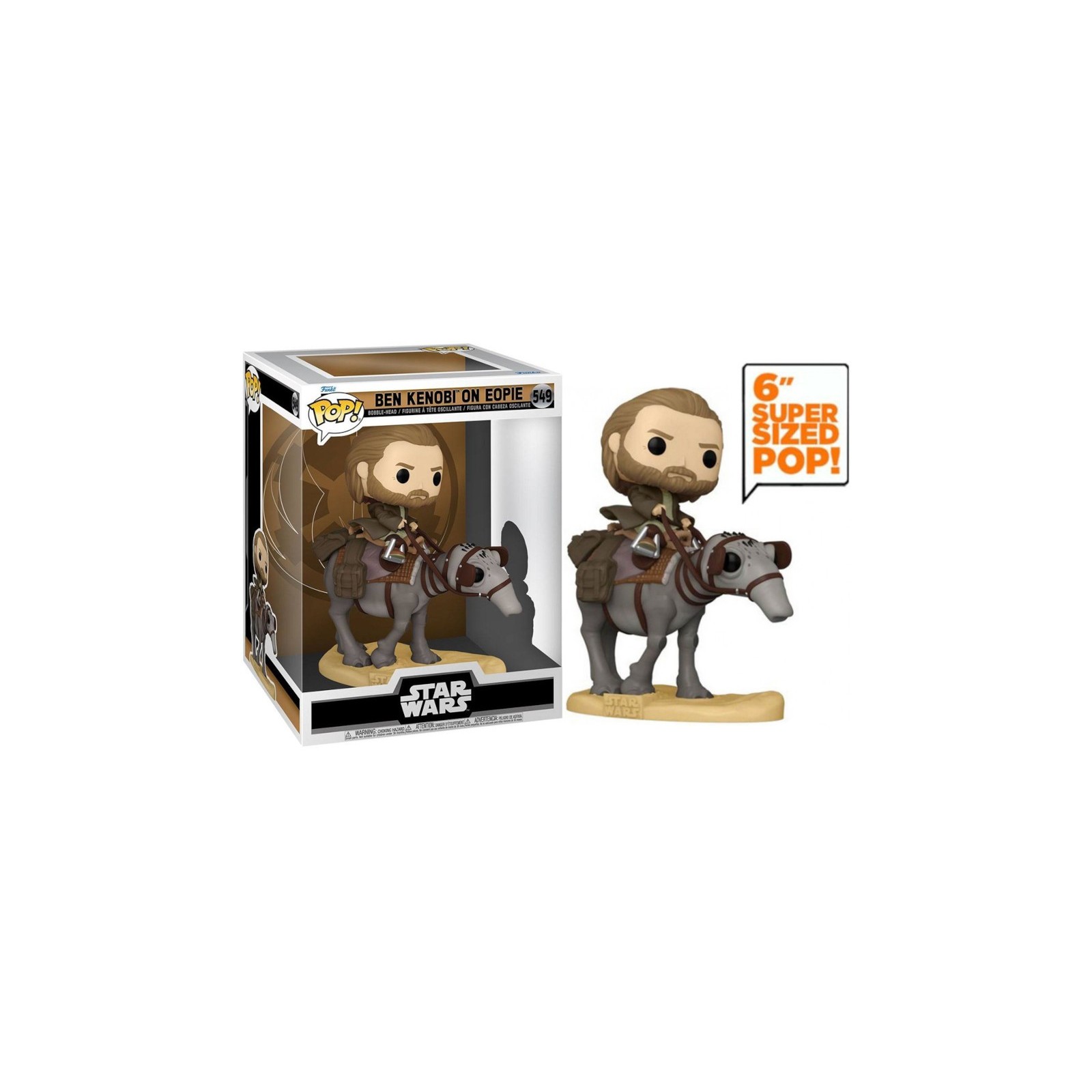 FUNKO POP! STAR WARS: 6" BEN KENOBI ON EOPIE (15 CM) (549)