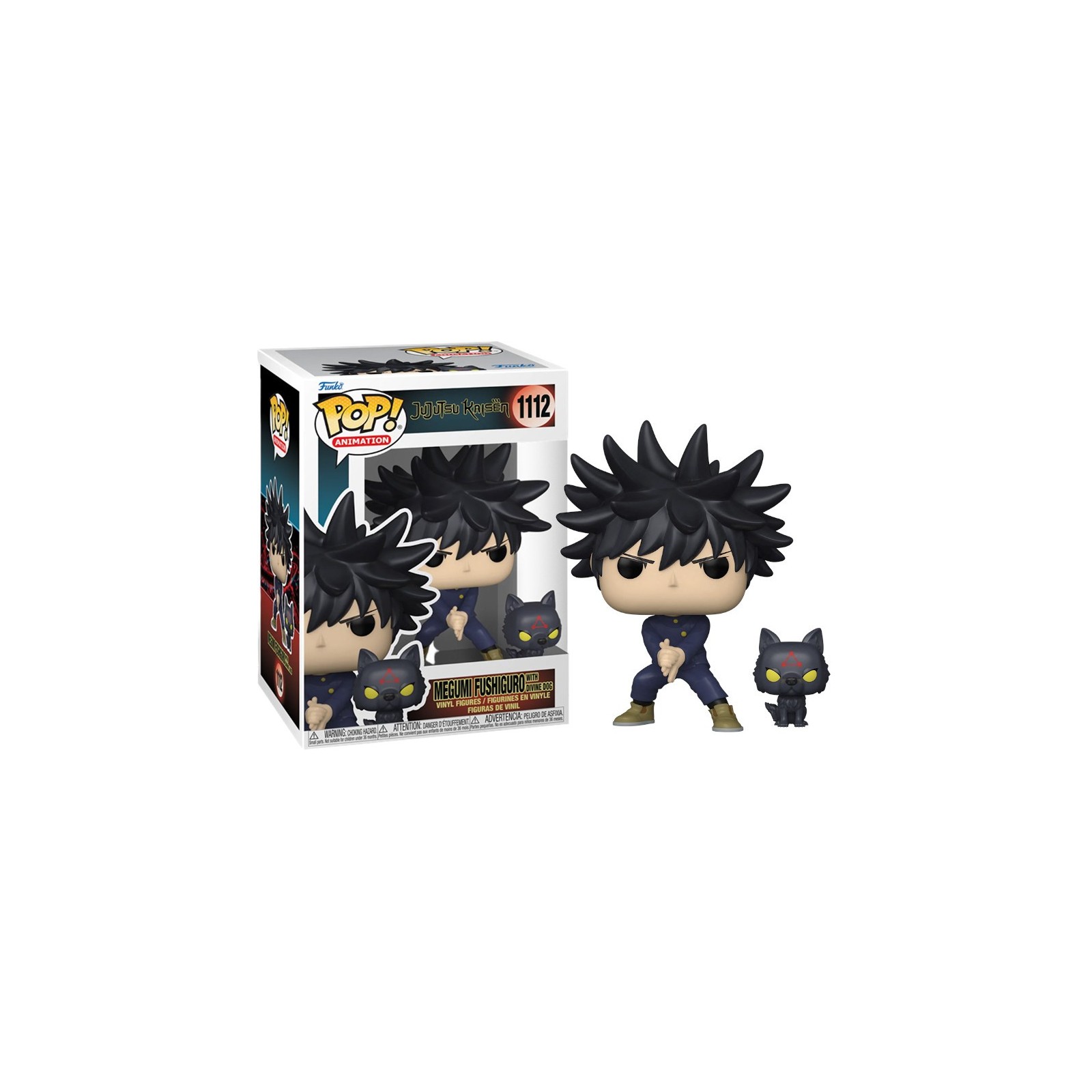 FUNKO POP! ANIMATION - JUJUTSU KAISEN: MEGUMI FUSHIGURO WITH DIVINE DOG (1112)