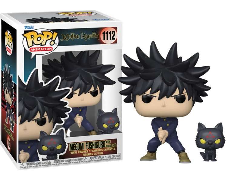 FUNKO POP! ANIMATION - JUJUTSU KAISEN: MEGUMI FUSHIGURO WITH DIVINE DOG (1112)