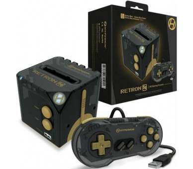 CONSOLA HYPERKIN RETRON SQ BLACK GOLD (PARA JUEGOS GAMEBOY & ADVANCE)